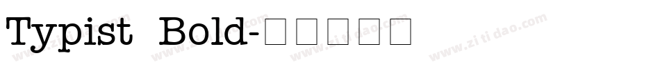 Typist Bold字体转换